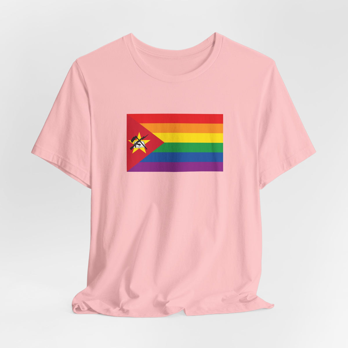 Mozambique Rainbow Pride Flag T-shirt, Several Color Options