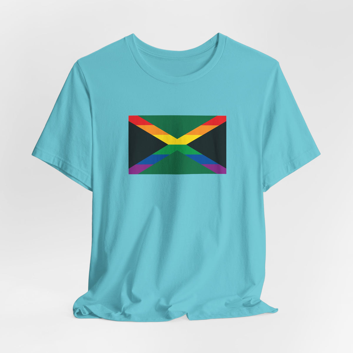 Jamaica Rainbow Pride Flag T-shirt, Several Color Options