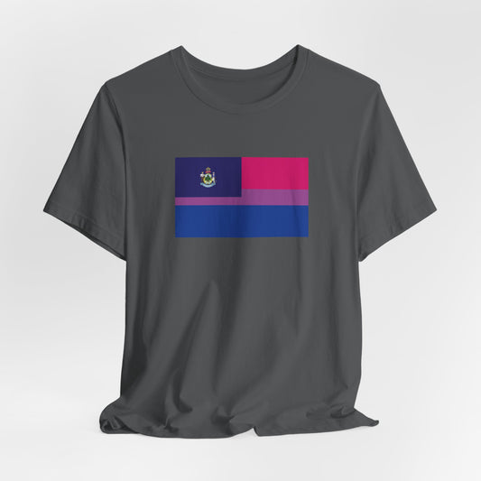 Maine Bisexual Pride Flag T-shirt, Several Color Options
