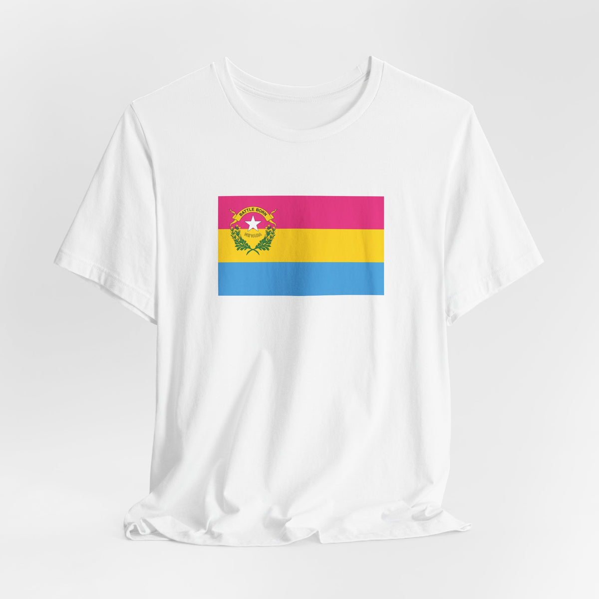 Nevada Pansexual Pride Flag T-shirt, Several Color Options