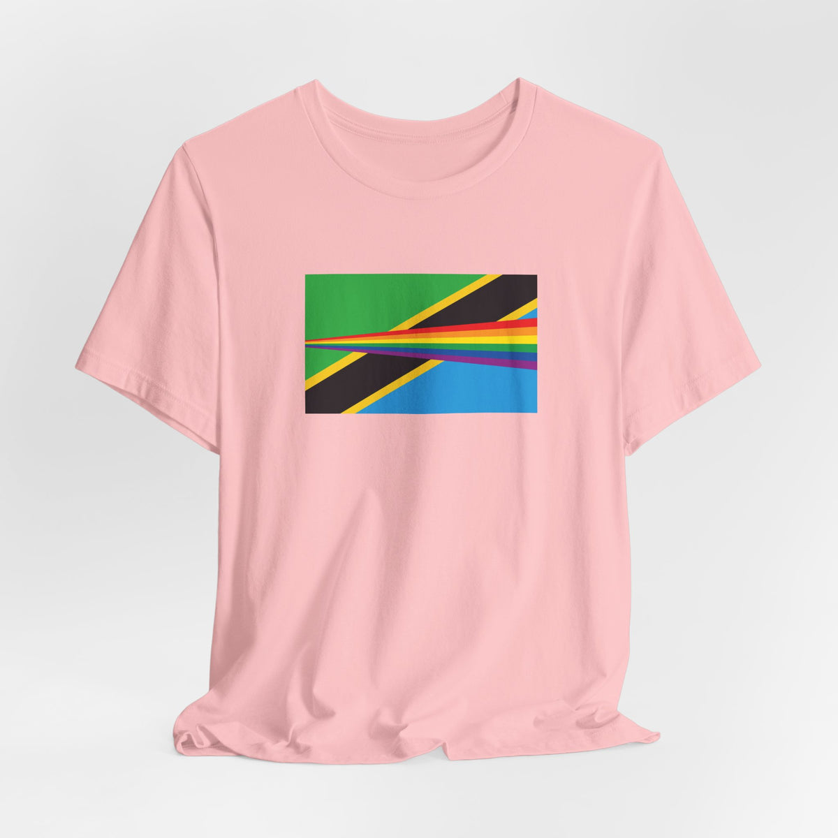 Tanzania Rainbow Pride Flag T-shirt, Several Color Options
