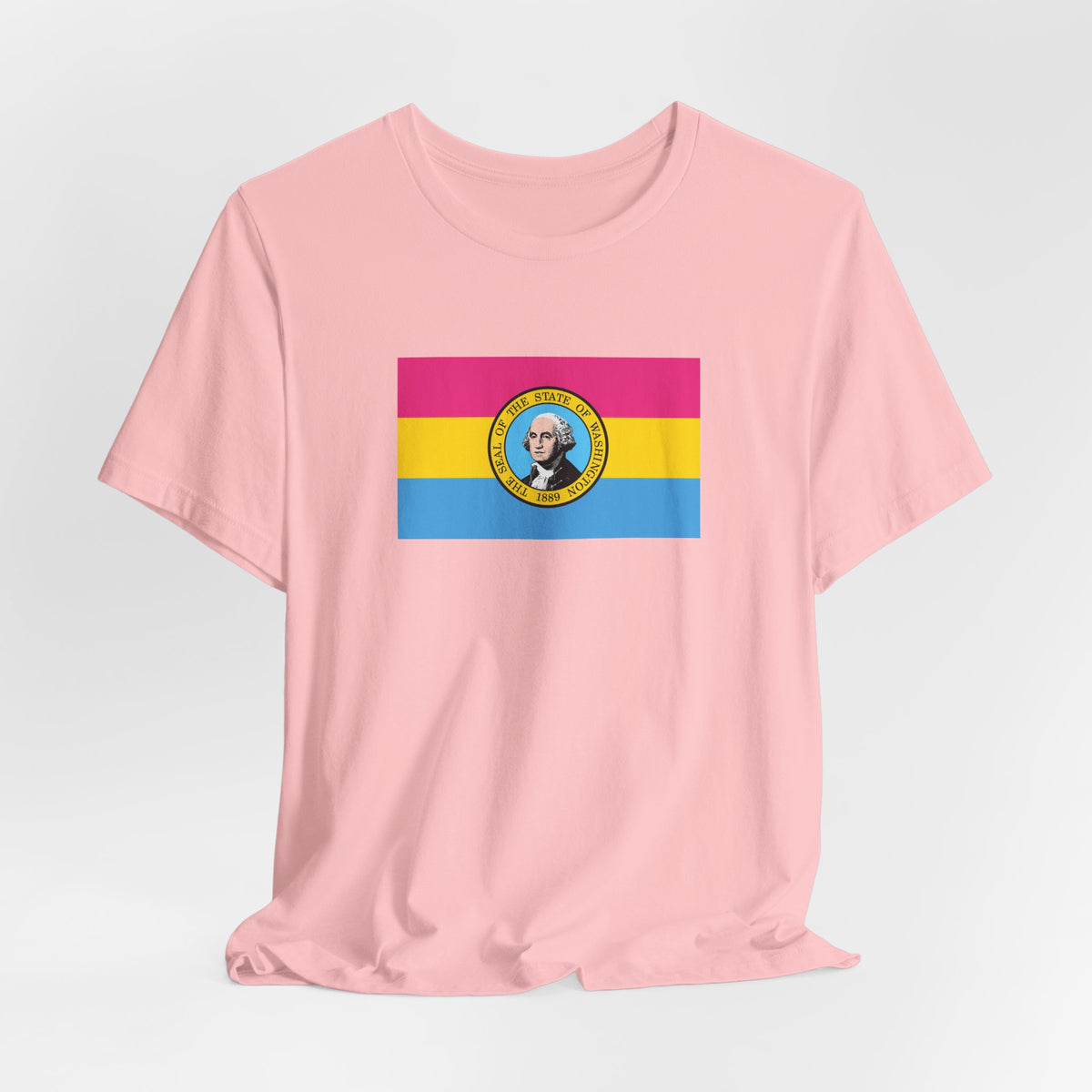 Washington Pansexual Pride Flag T-shirt, Several Color Options