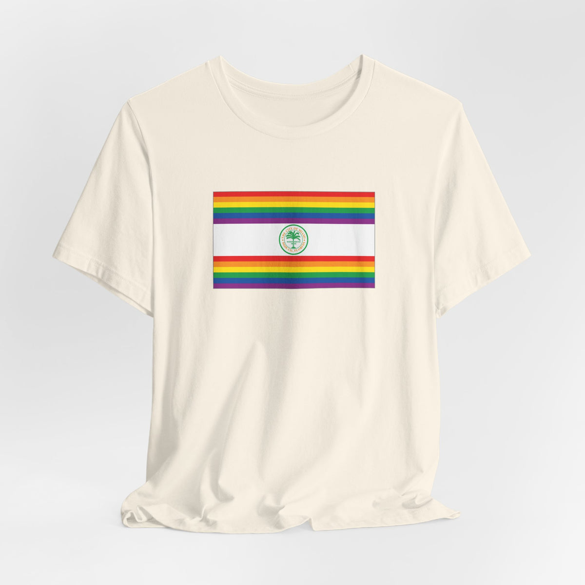 Miami, Florida Rainbow Pride Flag T-shirt, Several Color Options