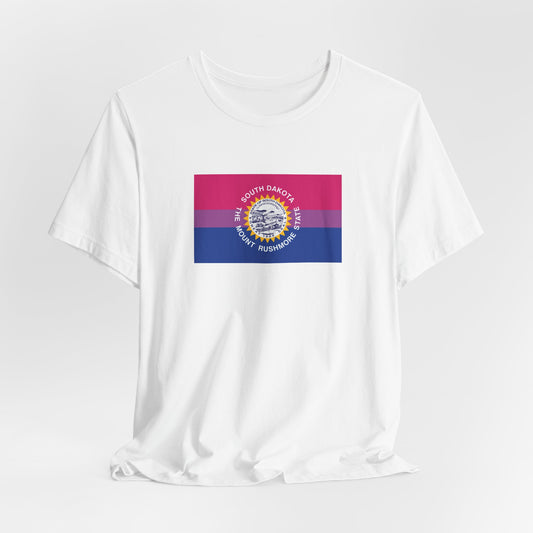 South Dakota Bisexual Pride Flag T-shirt, Several Color Options
