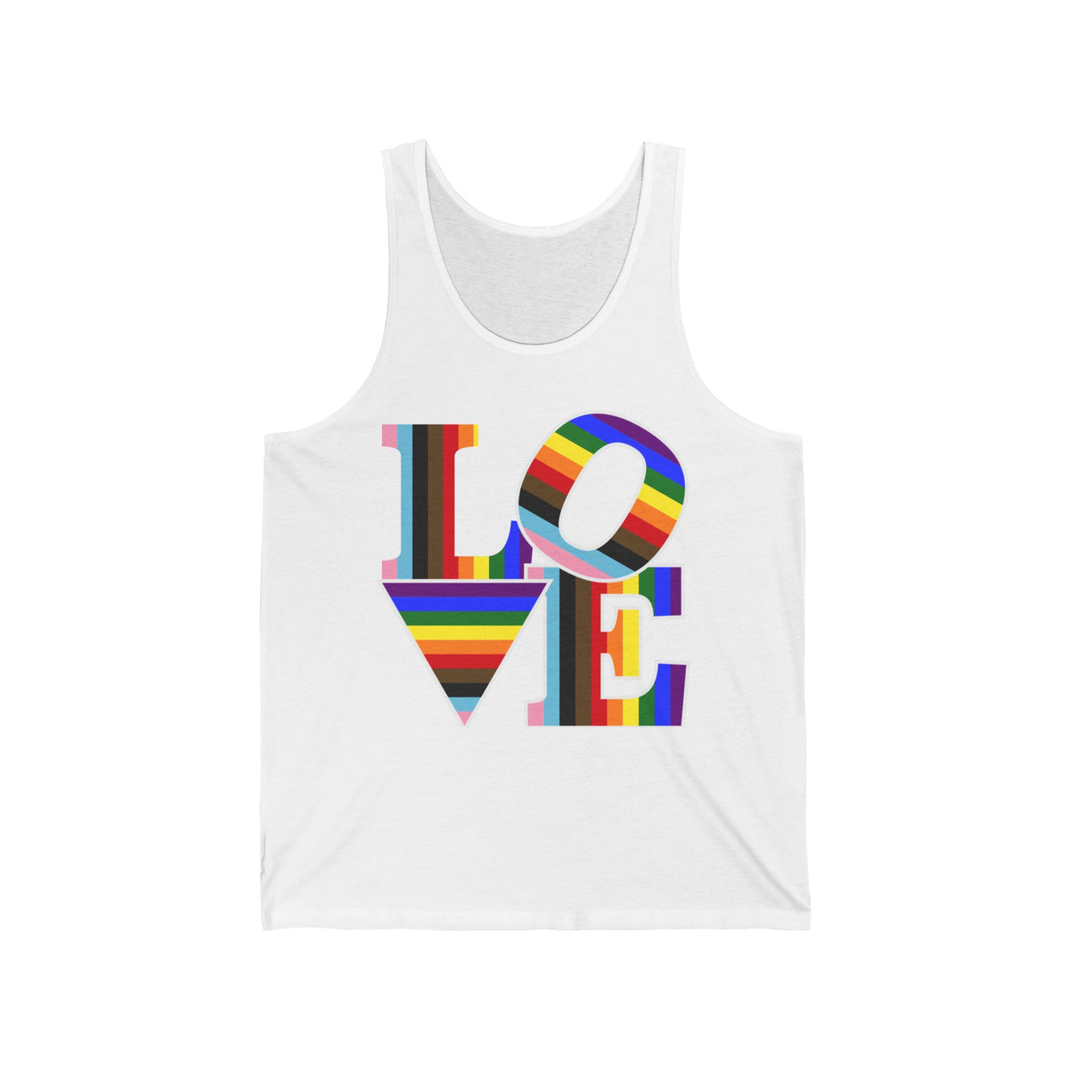 LOVE Pride Tank Top — LGBTQIA+ Visibility & Unity Statement