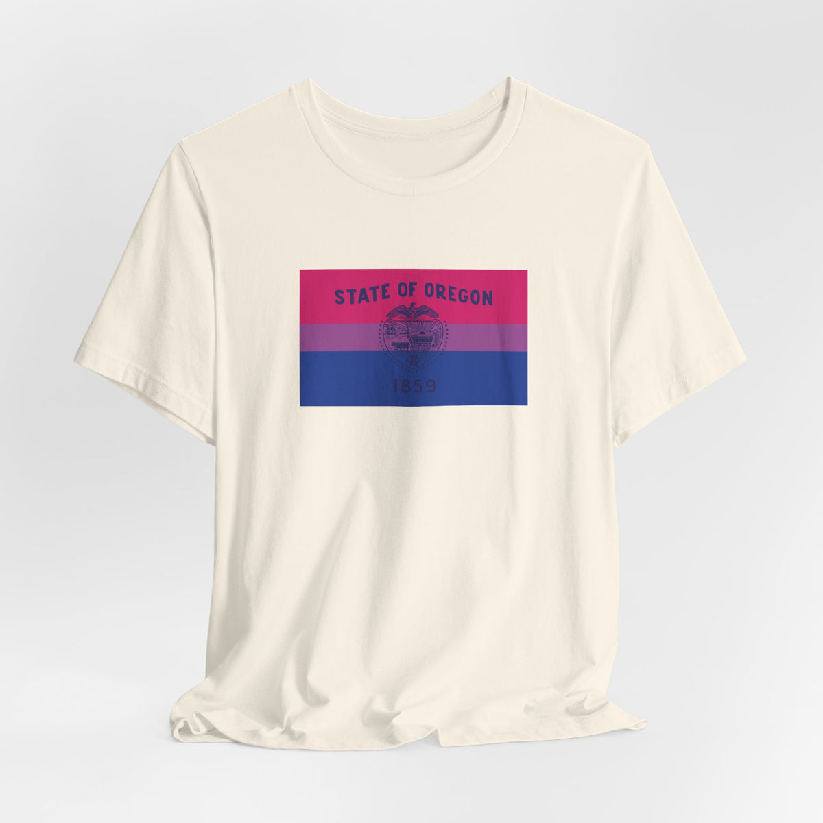 Oregon Bisexual Pride Flag T-shirt, Several Color Options