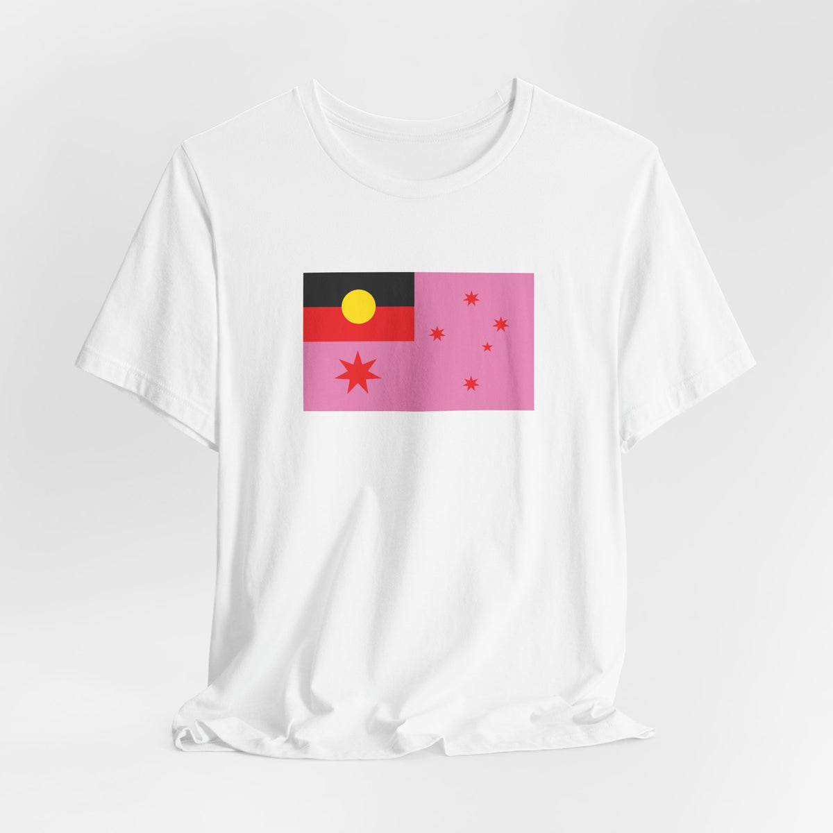 Australia Aboriginal Pink Pride Flag T-shirt, Several Color Options
