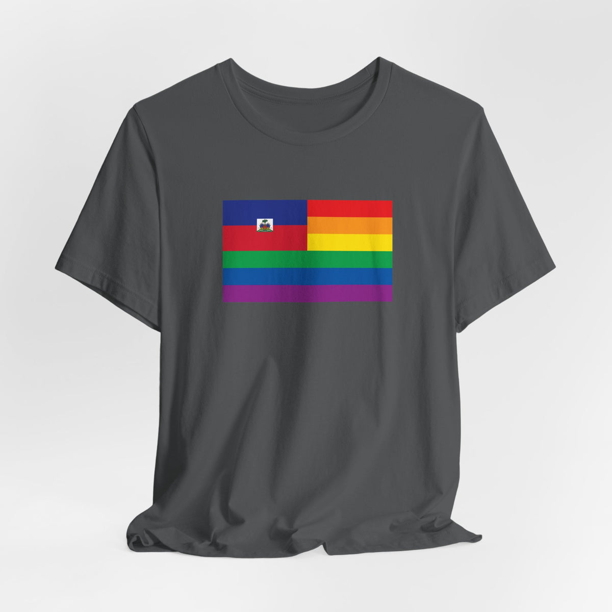 Haiti Rainbow Pride Flag T-shirt, Several Color Options