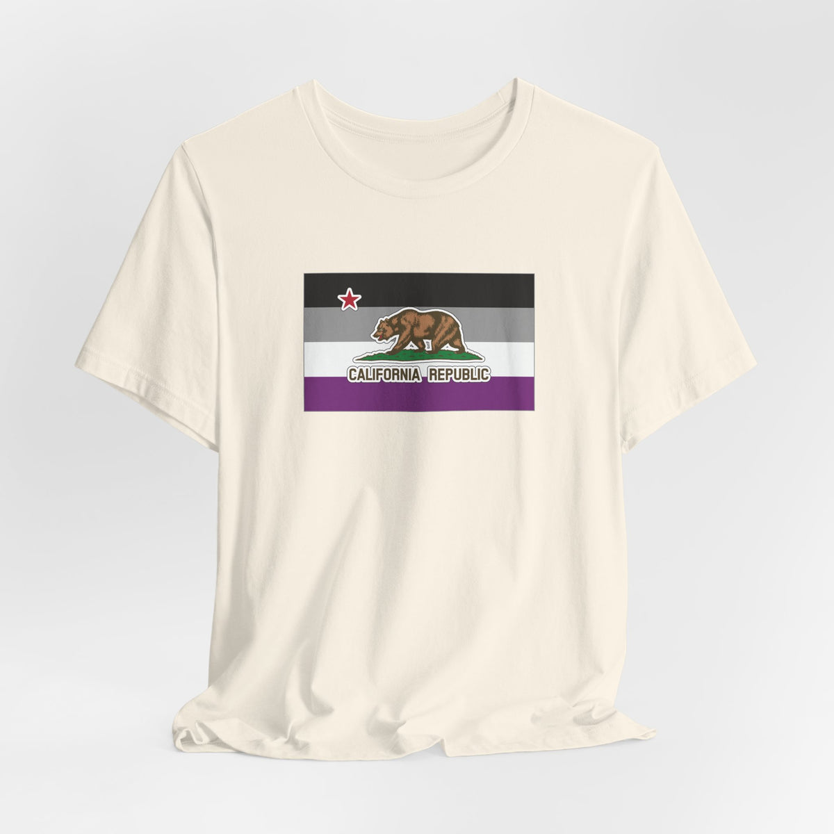 California Asexual Pride Flag T-shirt, Several Color Options