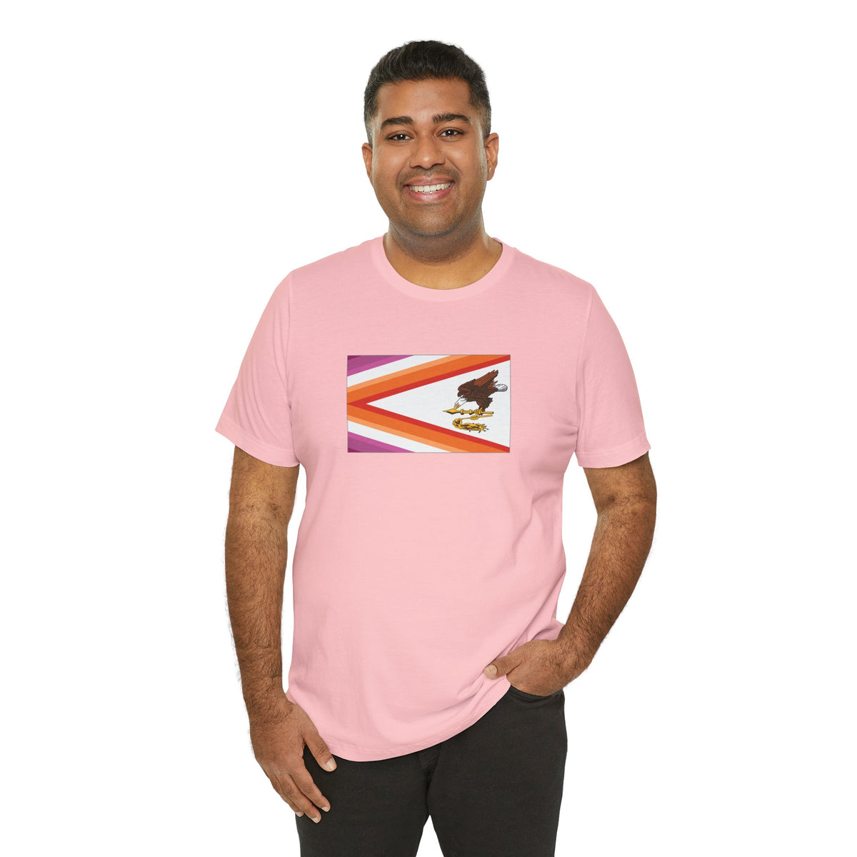 American Samoa Lesbian Pride Flag T-shirt, Several Color Options