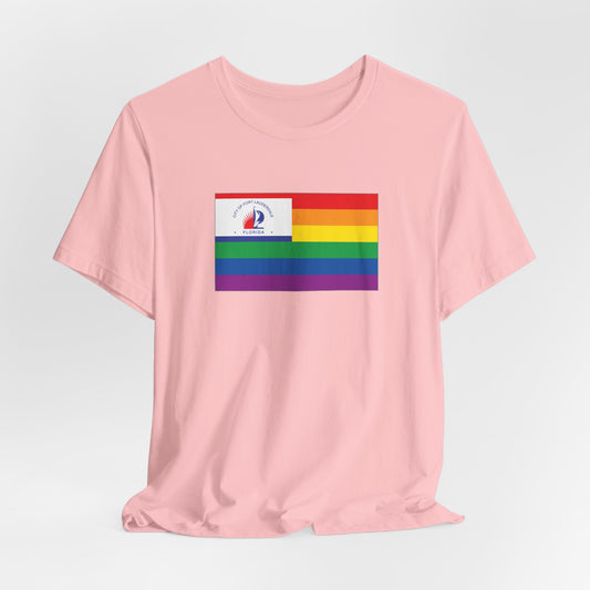 Fort Lauderdale, Florida Rainbow Pride Flag T-shirt, Several Color Options