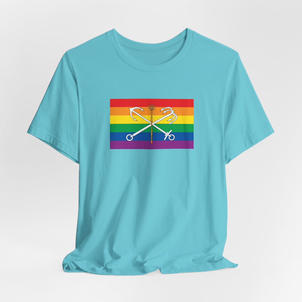 Saint Petersburg, Russia Rainbow Pride Flag T-shirt, Several Color Options