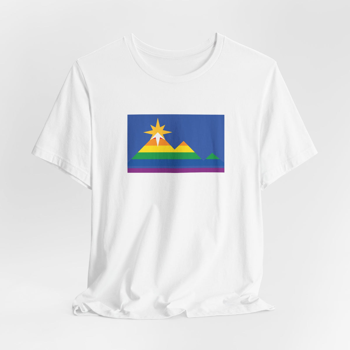Pocatello, Idaho Rainbow Pride Flag T-shirt, Several Color Options