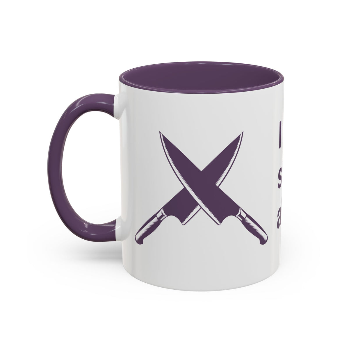 I will never stop worrying about Britney, White with Purple Accent Coffee Mug (11oz)