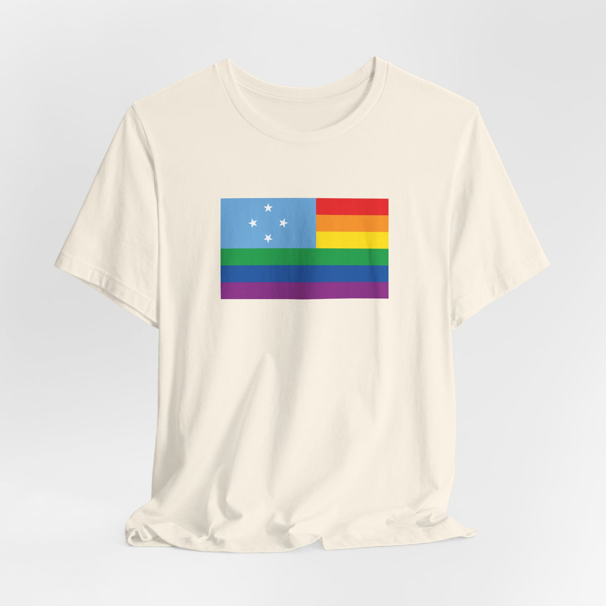 Micronesia Rainbow Pride Flag T-shirt, Several Color Options