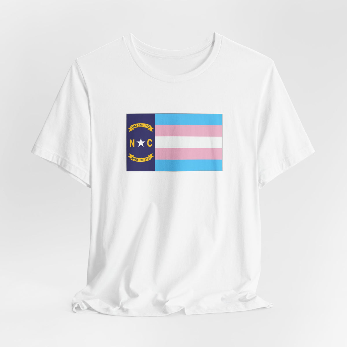 North Carolina Transgender Pride Flag T-shirt, Several Color Options
