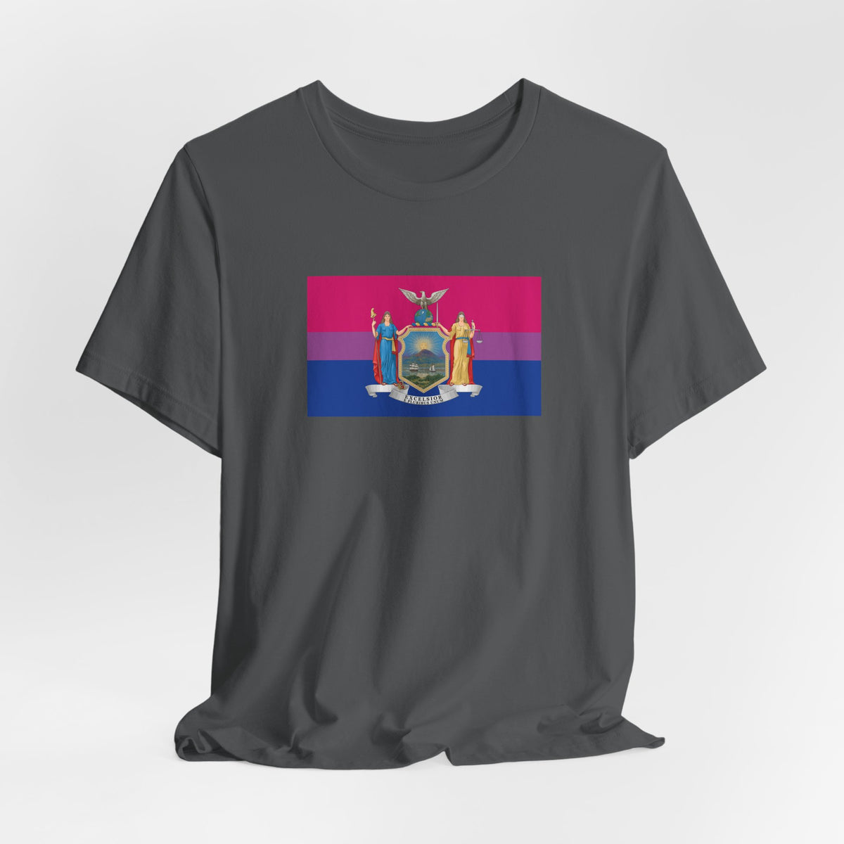 New York Bisexual Pride Flag T-shirt, Several Color Options