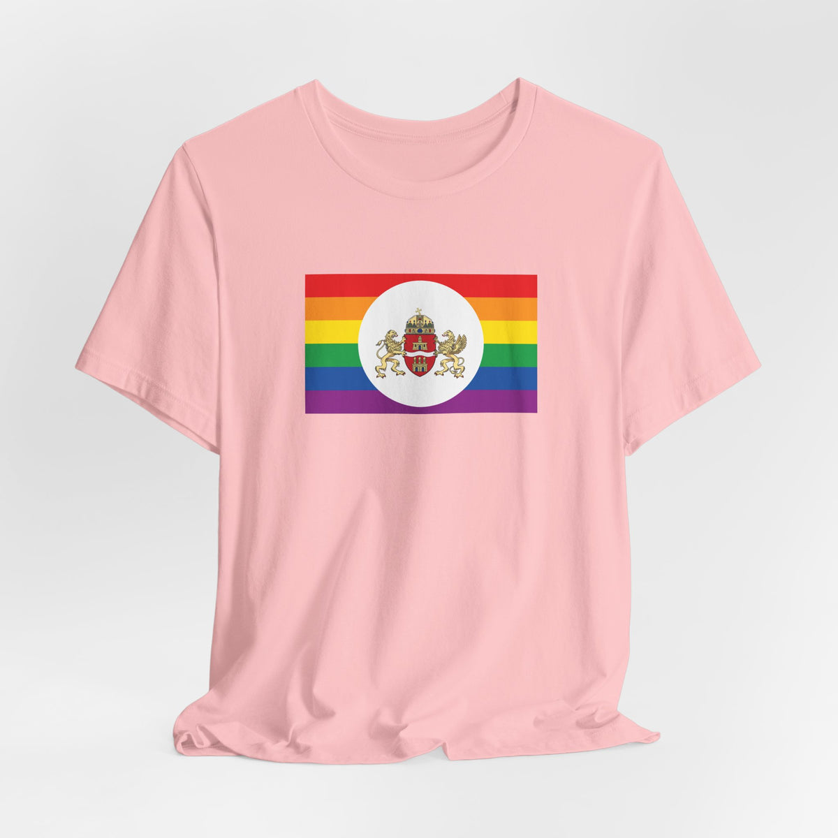Budapest, Hungary Rainbow Pride Flag T-shirt, Several Color Options