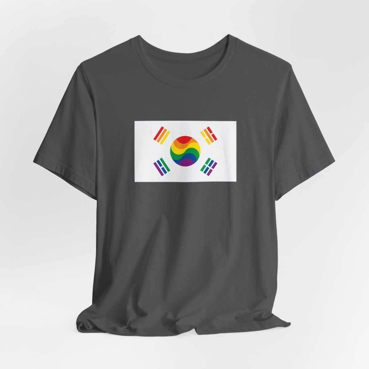 South Korea Rainbow Pride Flag T-shirt, Several Color Options