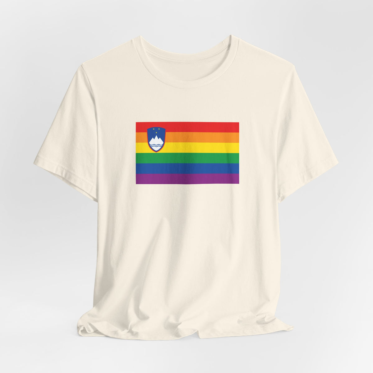 Slovenia Rainbow Pride Flag T-shirt, Several Color Options