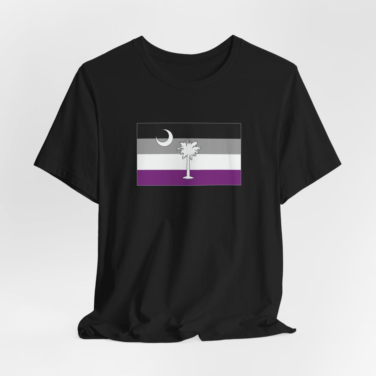 South Carolina Asexual Pride Flag T-shirt, Several Color Options