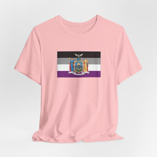 New York Asexual Pride Flag T-shirt, Several Color Options