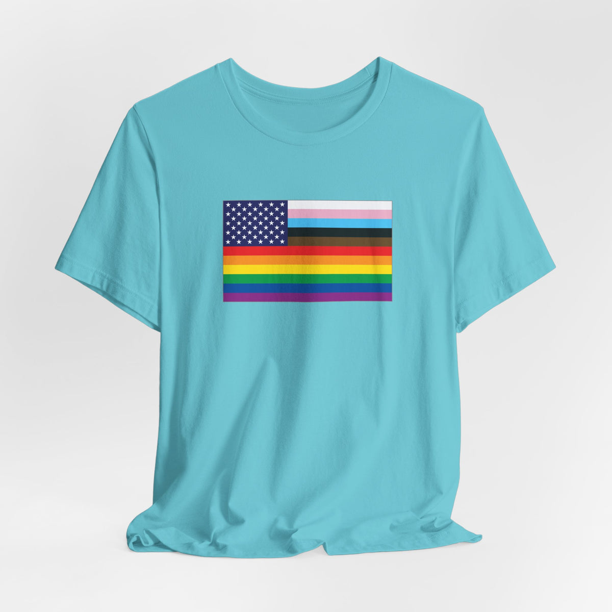 USA Old Glory Stars n Stripes Progress Pride Flag T-shirt, Several Color Options