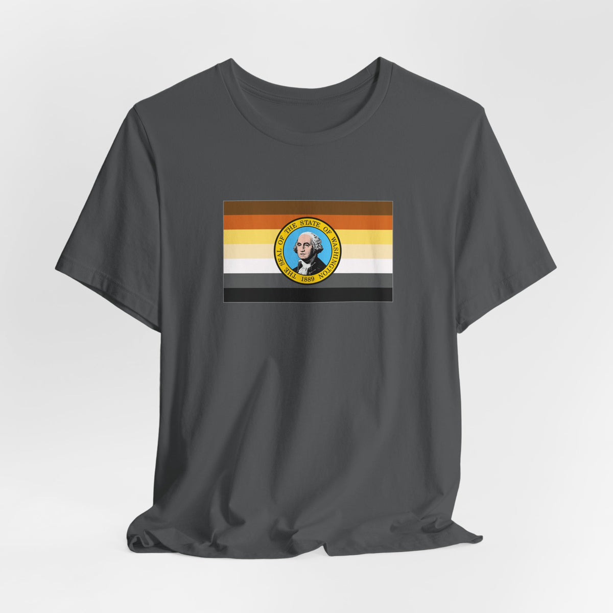 Washington Bear Pride Flag T-shirt, Several Color Options