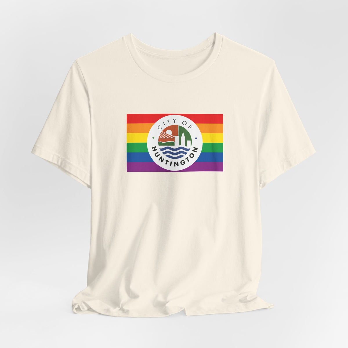 Huntington, West Virginia Rainbow Pride Flag T-shirt, Several Color Options
