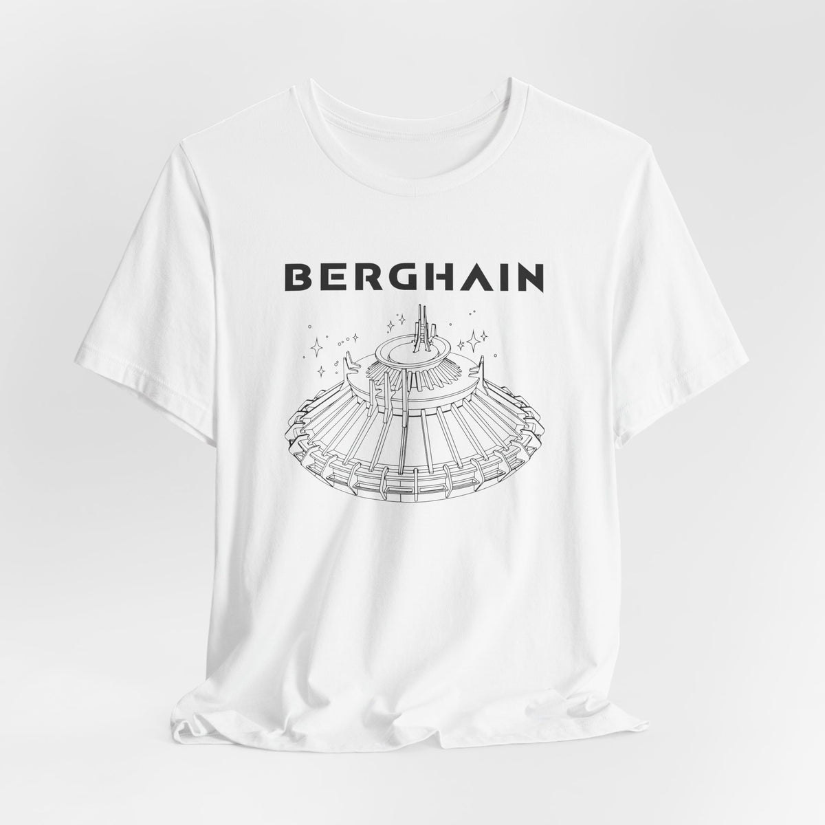 BERGHAIN, Space Odyssey Motif, Iconic Berlin Nightclub T-shirt, Black
