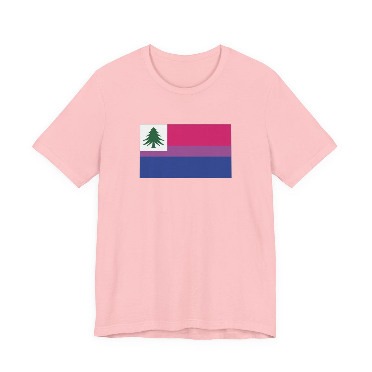 New England Bisexual Pride Flag T-shirt, Several Color Options