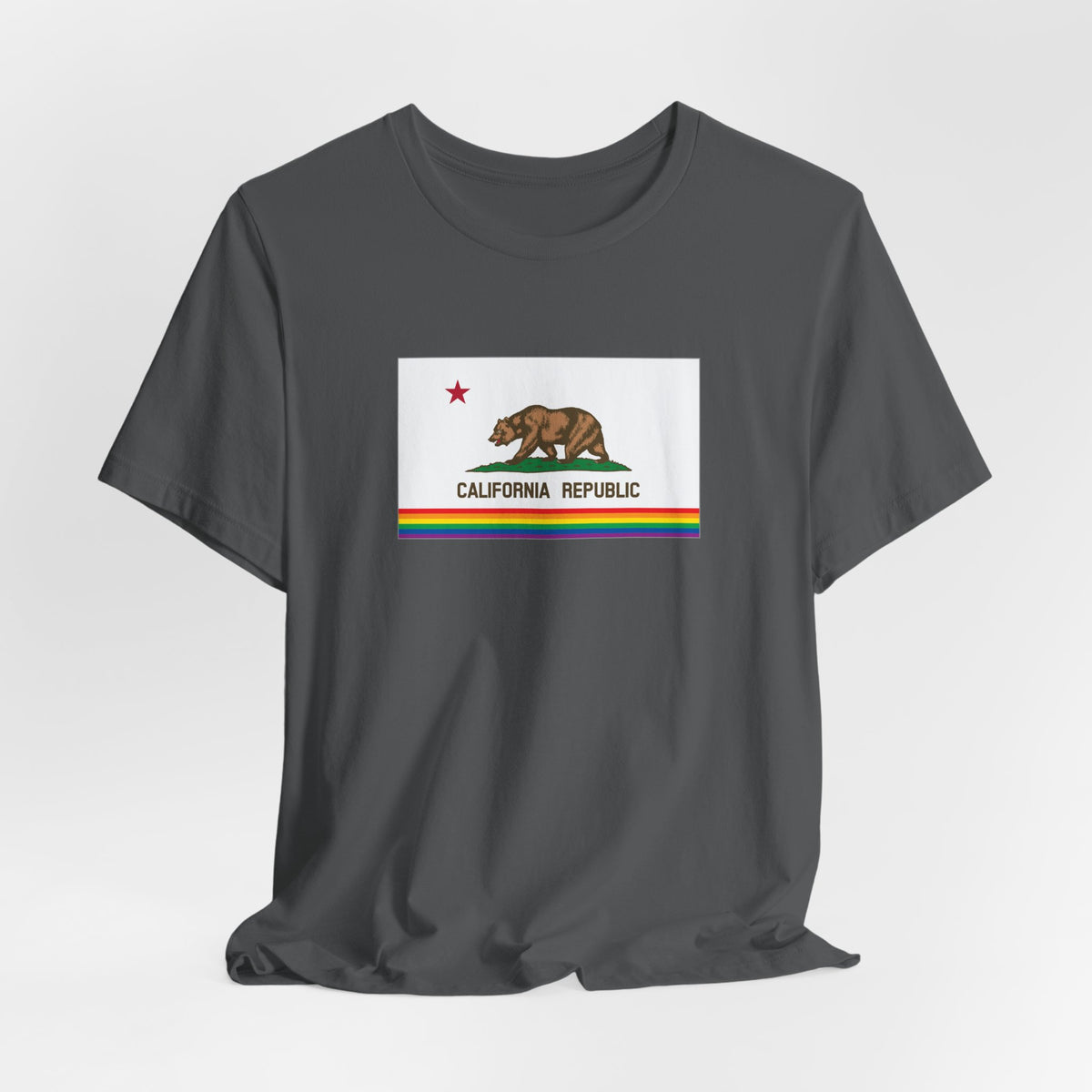 California Rainbow Pride Flag T-shirt, Several Color Options