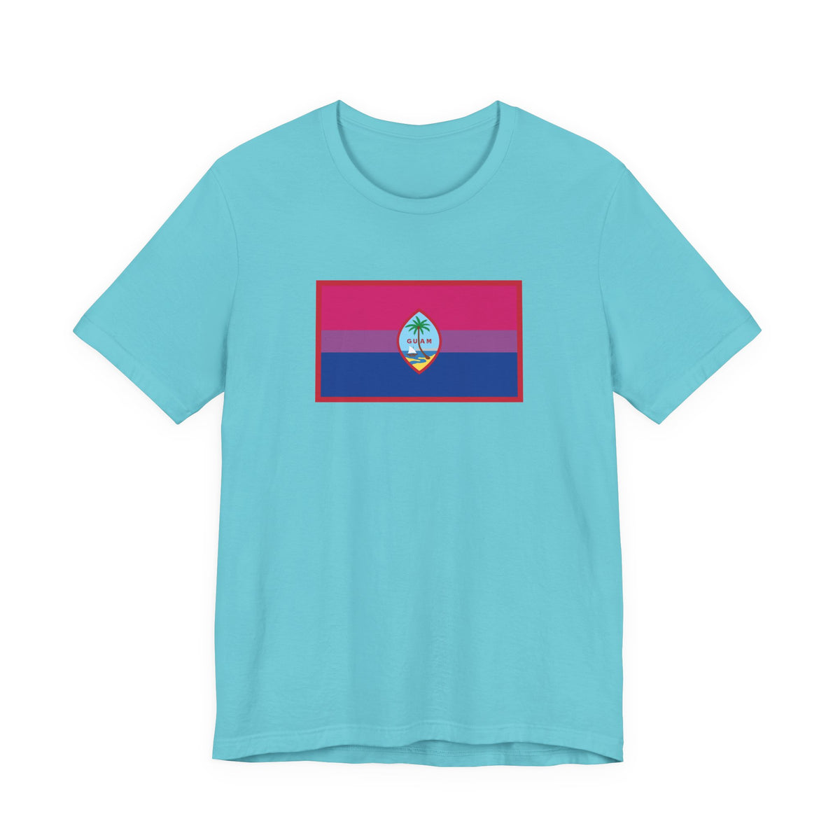 Guam Bisexual Pride Flag T-shirt, Several Color Options