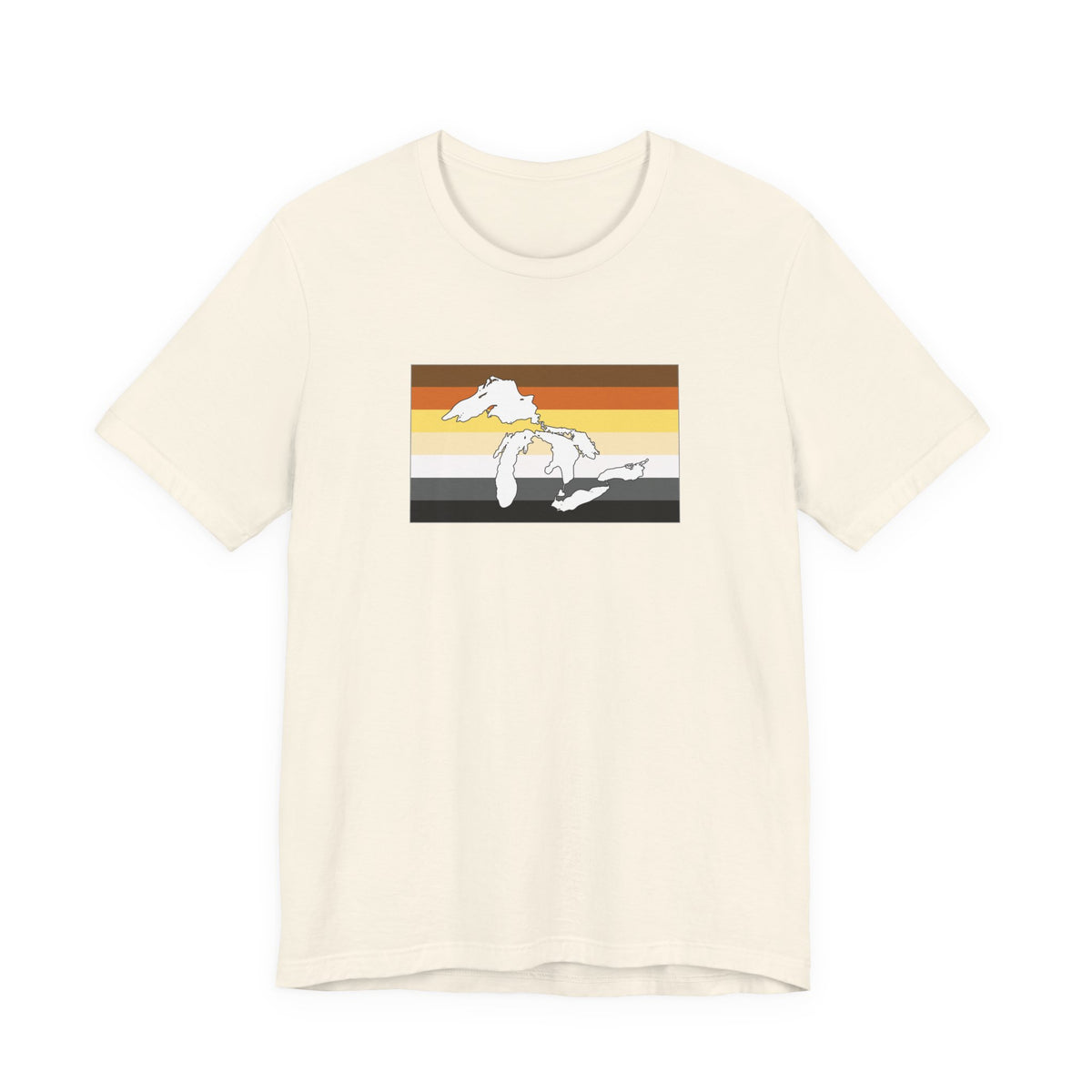 Great Lakes Region Bear Pride Flag T-shirt, Several Color Options