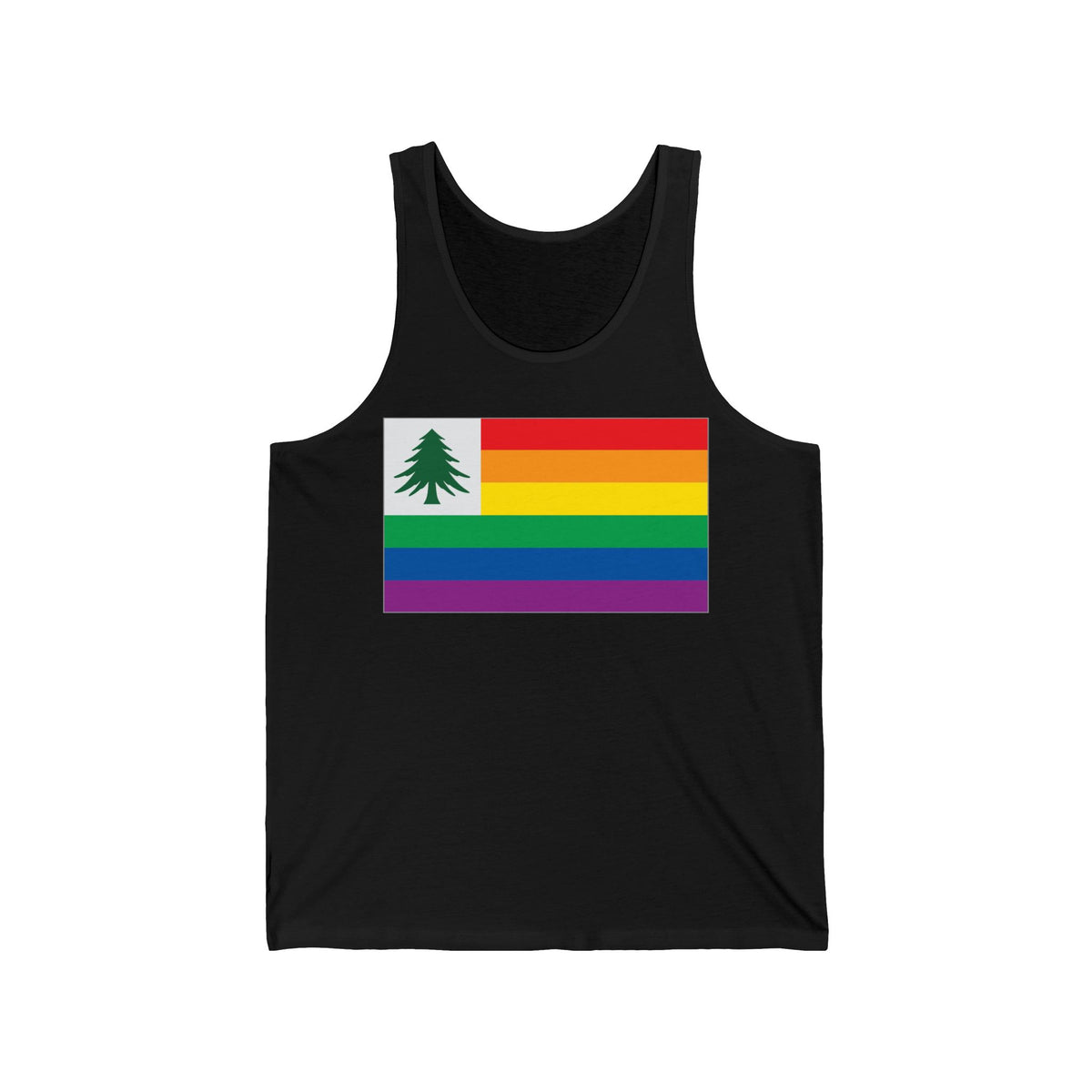New England Rainbow Pride Flag Jersey Tank
