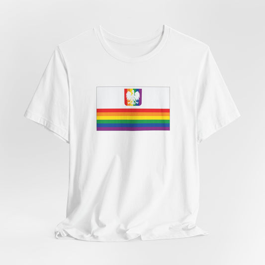 Poland Rainbow Pride Flag T-shirt, Several Color Options