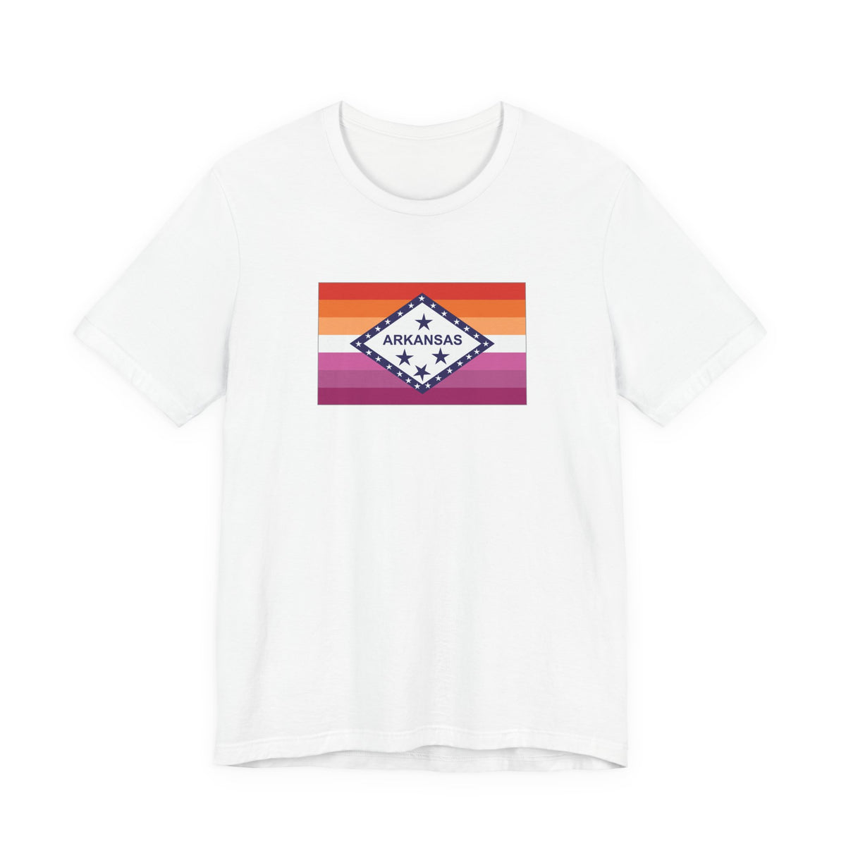 Arkansas Lesbian Pride Flag T-shirt, Several Color Options