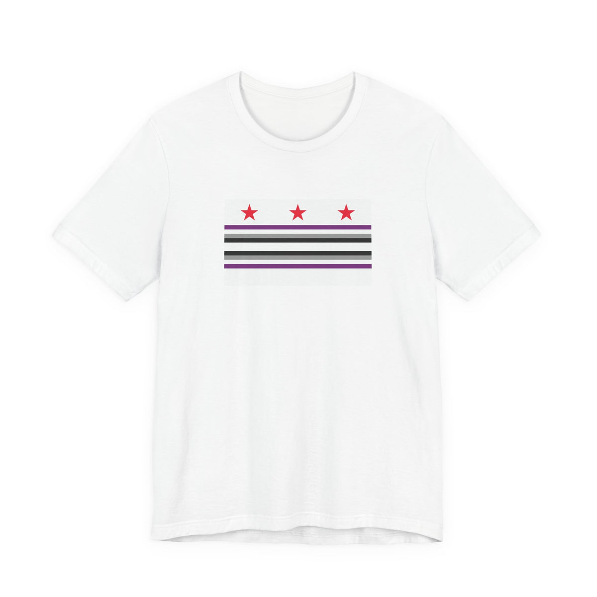 Washington, D.C. Asexual Pride Flag T-shirt, Several Color Options