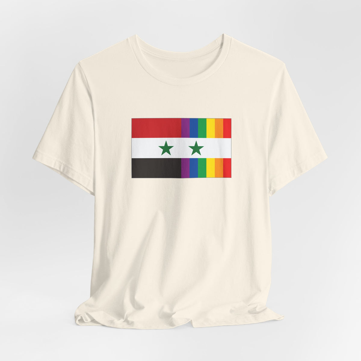 Syria Rainbow Pride Flag T-shirt, Several Color Options