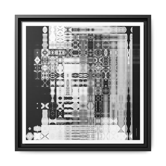 Strike-a-Pose Pop Icon Abstract Portrait Collage Art, Matte Canvas, Framed (Multi-color options)
