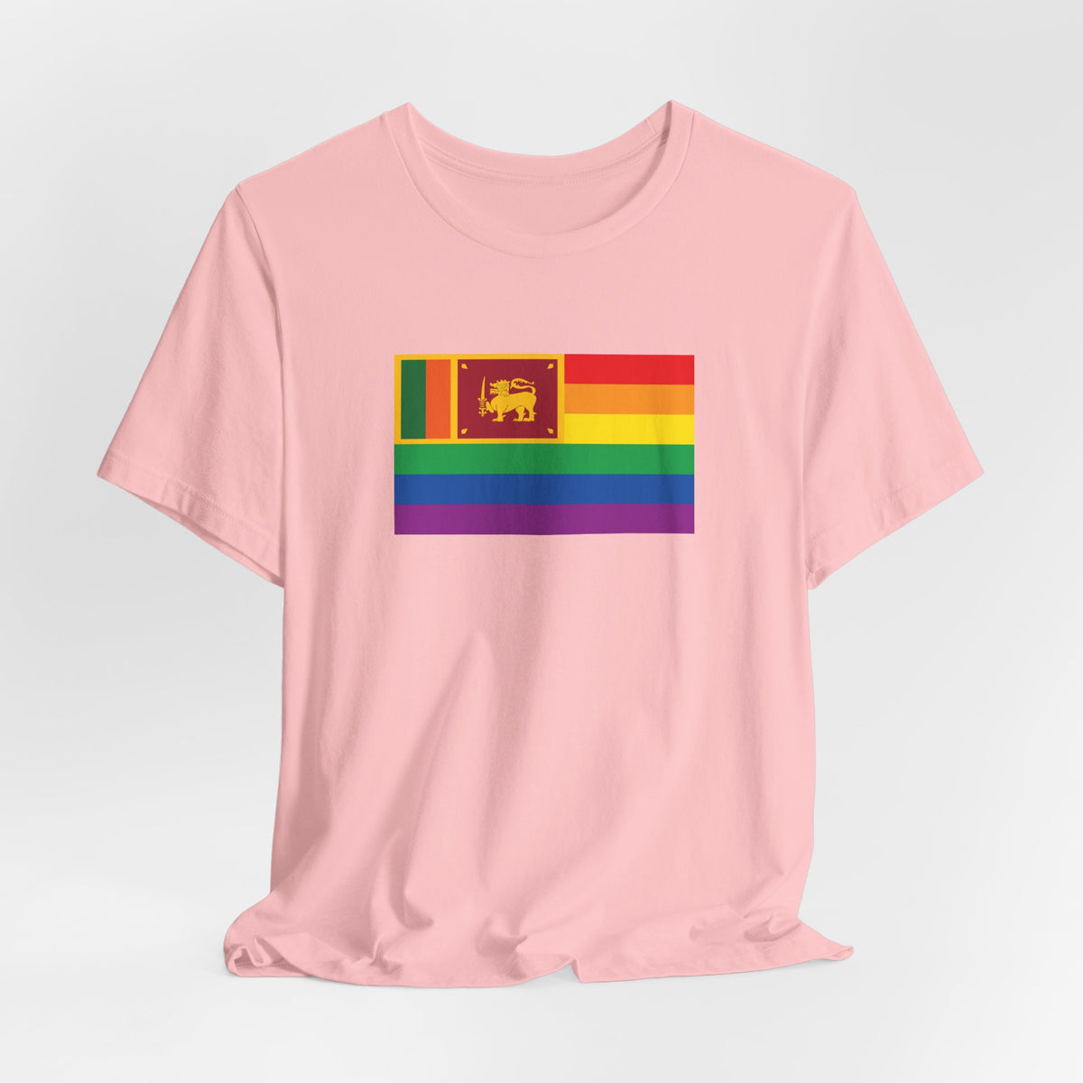 Sri Lanka Rainbow Pride Flag T-shirt, Several Color Options