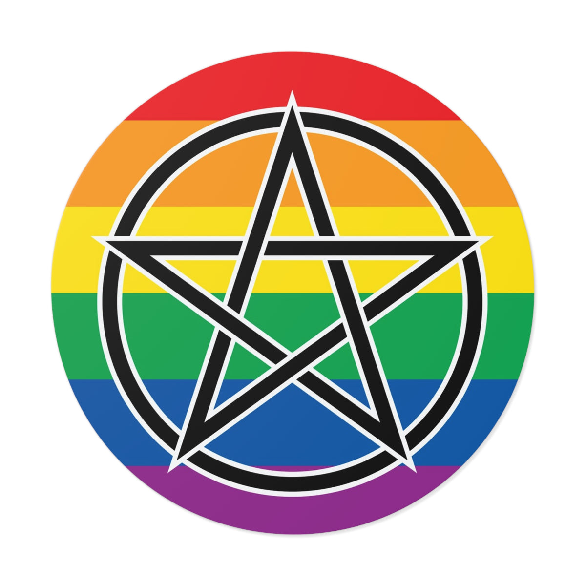 Pagan Queer Pride Flag Vinyl Sticker