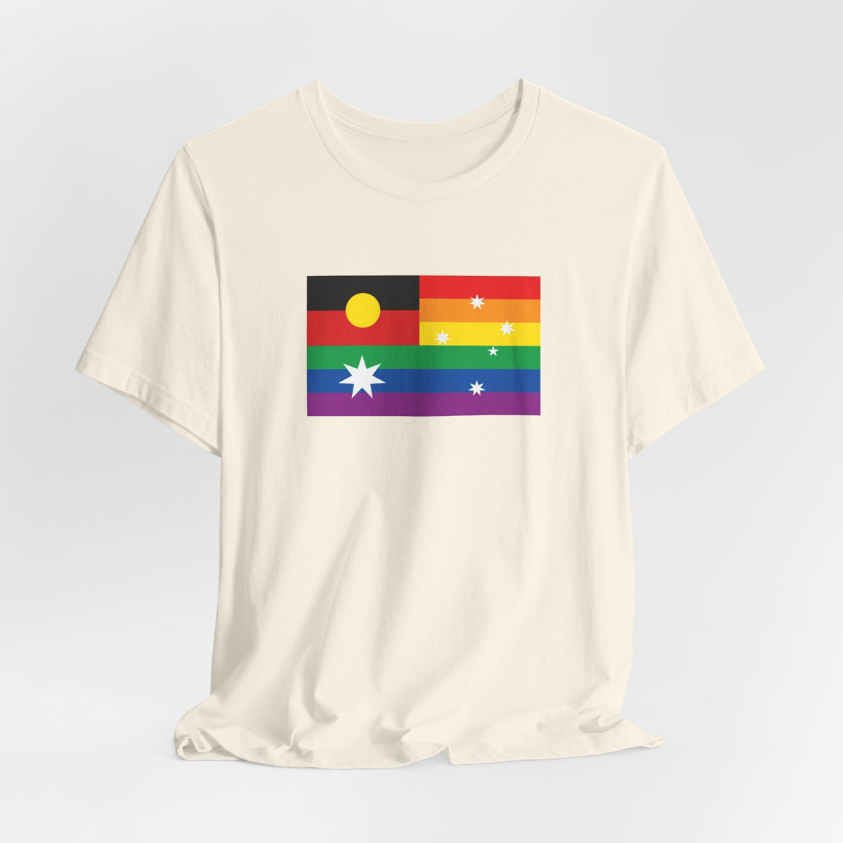 Australia Aboriginal Rainbow Pride Flag T-shirt, Several Color Options