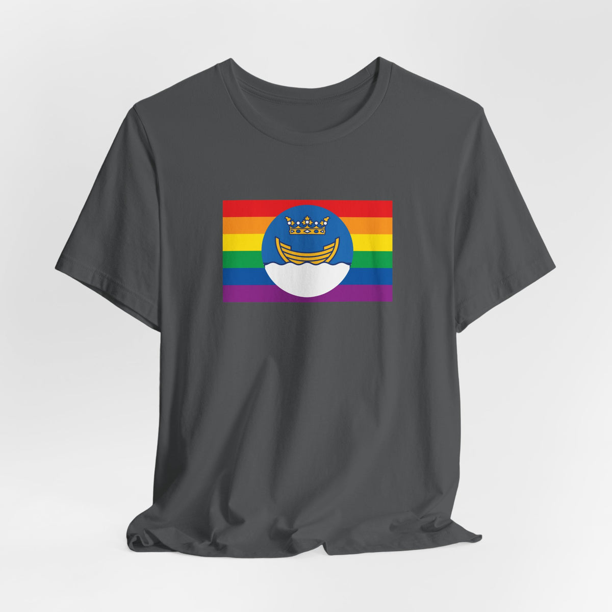 Helsinki, Finland Rainbow Pride Flag T-shirt, Several Color Options
