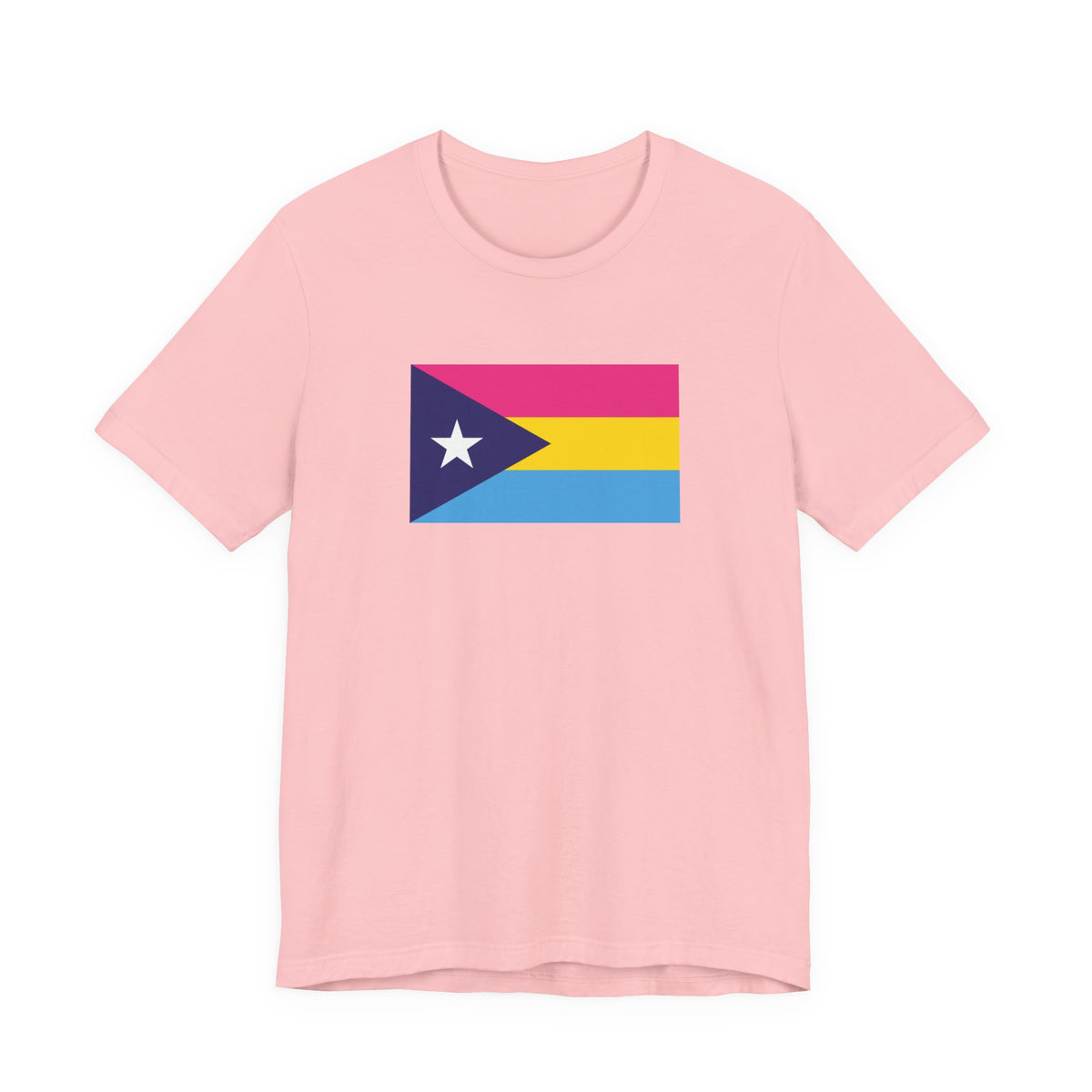 Puerto Rico Pansexual Pride Flag T-shirt, Several Color Options