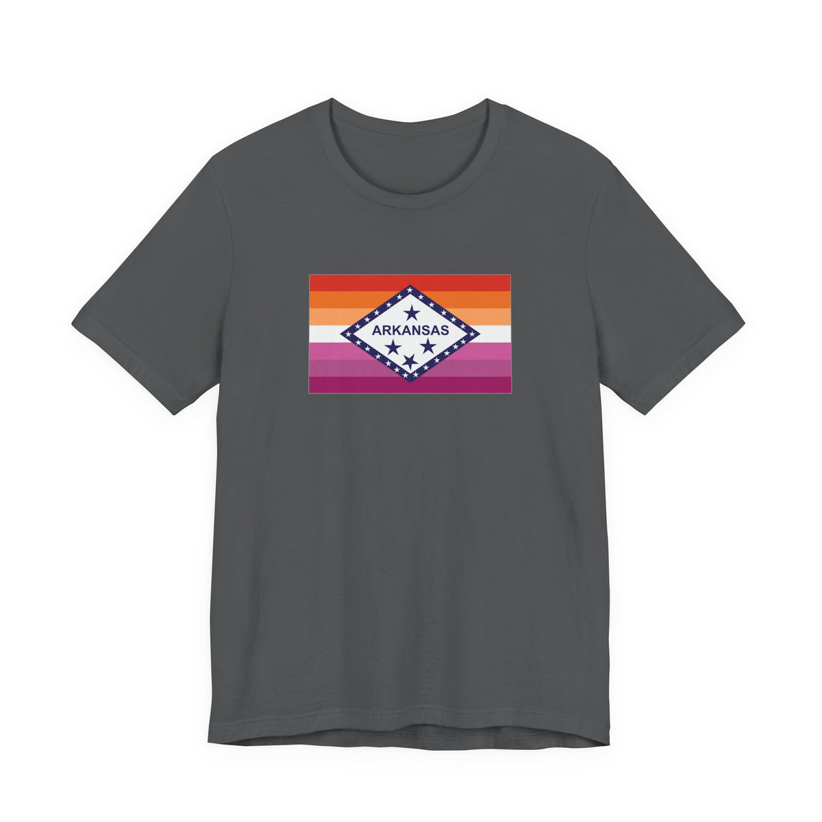 Arkansas Lesbian Pride Flag T-shirt, Several Color Options