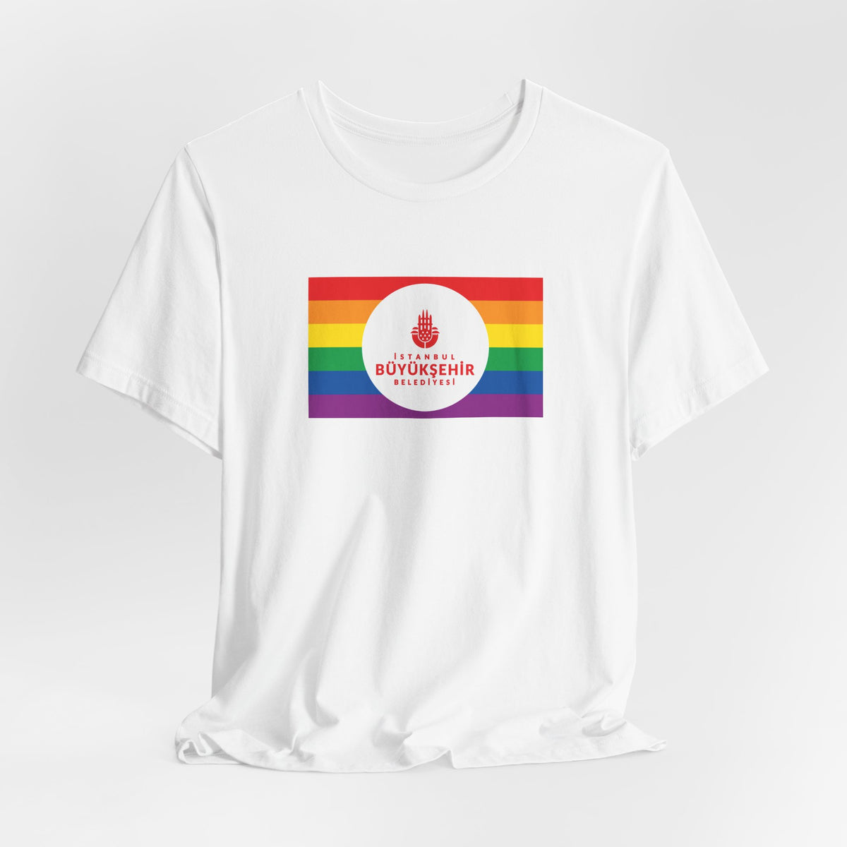 Istanbul, Turkey Rainbow Pride Flag T-shirt, Several Color Options