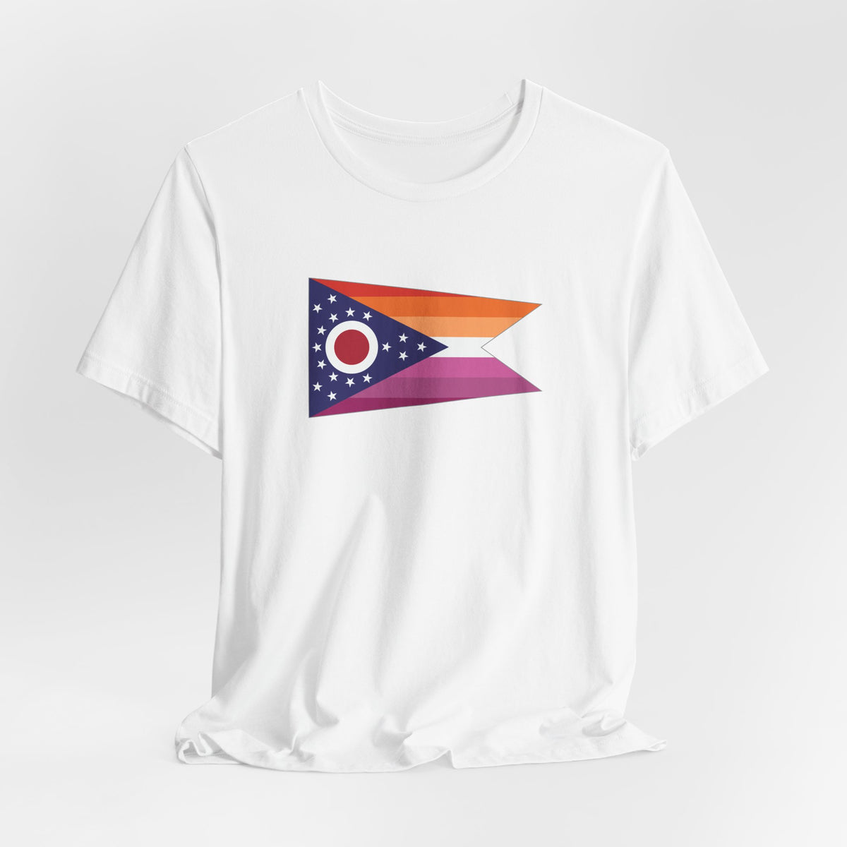 Ohio Lesbian Pride Flag T-shirt, Several Color Options