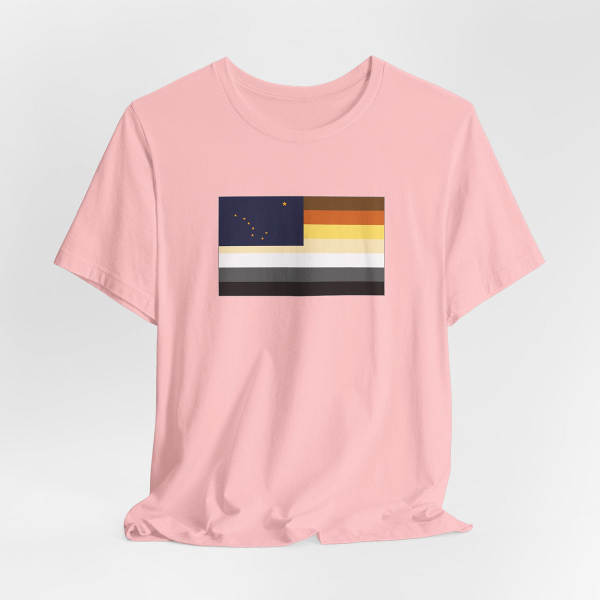 Alaska Bear Pride Flag T-shirt, Several Color Options