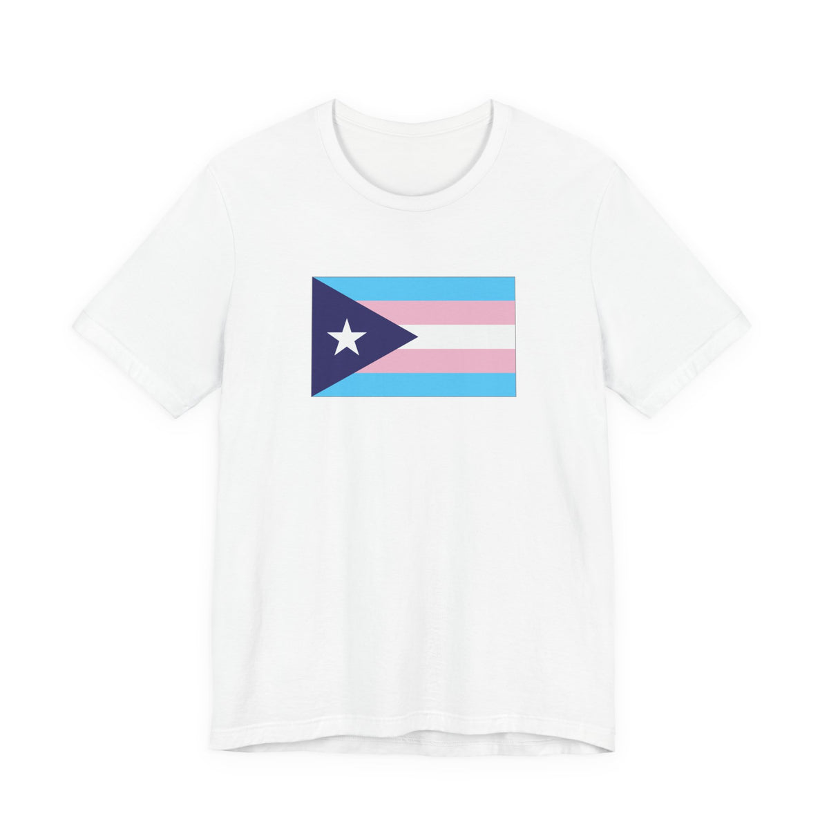 Puerto Rico Transgender Pride Flag T-shirt, Several Color Options